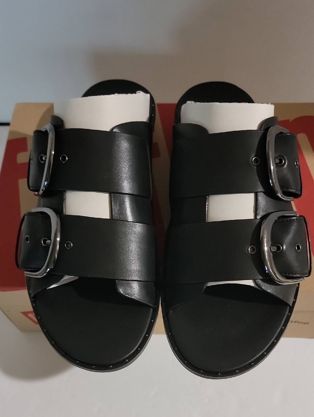 Fitflop Buckleup Embellished Slides